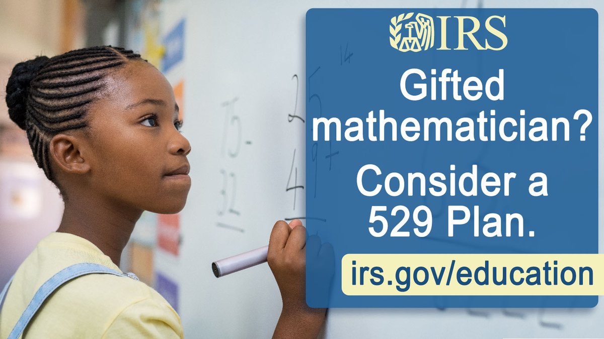 Establishing a 529 plan can help cover a child's future higher education expenses at any eligible college, university, vocational school or other postsecondary institution. Learn about the related tax benefits from @IRSnews: IRS.gov/Education #529Day
