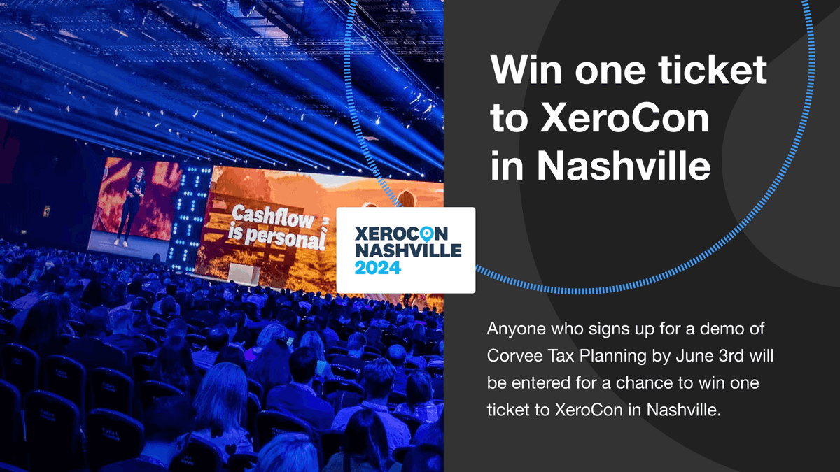 corveetax's tweet photo. Schedule a demo of Corvee this week and be entered to win a ticket to XeroCon!  #taxtwitter https://t.co/pFXAb6AjM6