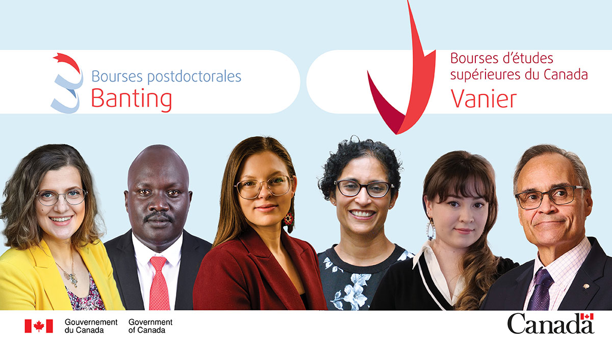 Les ministres Holland et Champagne ont annoncé les titulaires des bourses #VanierCanada et #BantingCanada de 2024. Ces doctorants et chercheurs postdoctoraux talentueux sont les futurs leaders de l’innovation et de l’excellence en recherche au pays. canada.ca/fr/instituts-r…