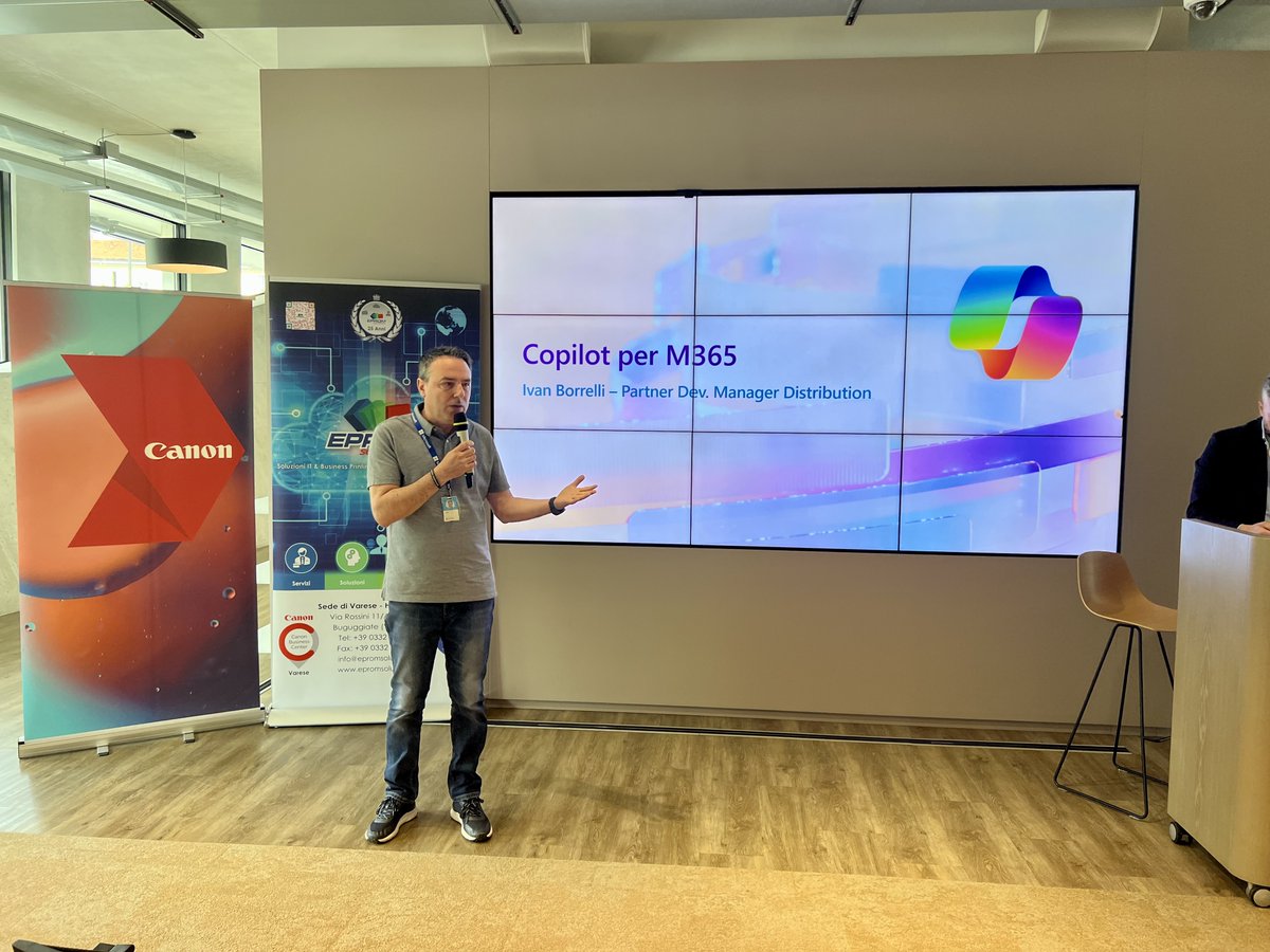 epromsolutions's tweet image. Oggi, si è svolto l&apos;evento, organizzato in collaborazione con @VValleyItalia, @CanonItaliaSpA e @microsoftitalia proprio nell&apos;iconica e prestigiosa @Microsoft House di Milano, dove è stato presentato #Copilot, il nuovo assistente digitale basato sull&apos;Intelligenza Artificiale.🏡🧠