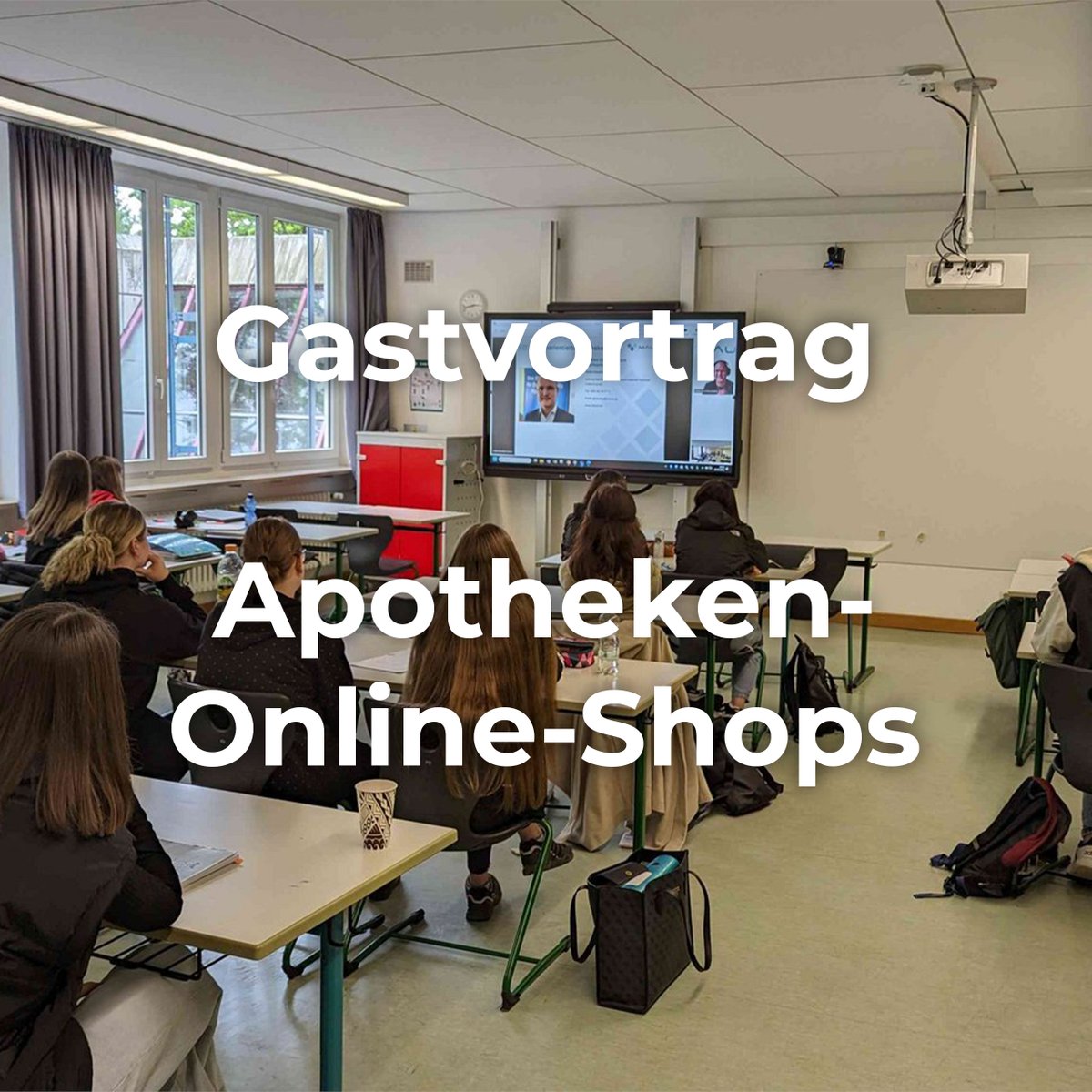 Wir freuen uns, dass unser Marketing.- und Vertriebsleiter André Glombitza bereits zum dritten Mal in Folge einen digitalen Gastvortrag für die angehenden Pharmazeutisch-kaufmännischen Angestellten der 11. Klassen halten durfte!