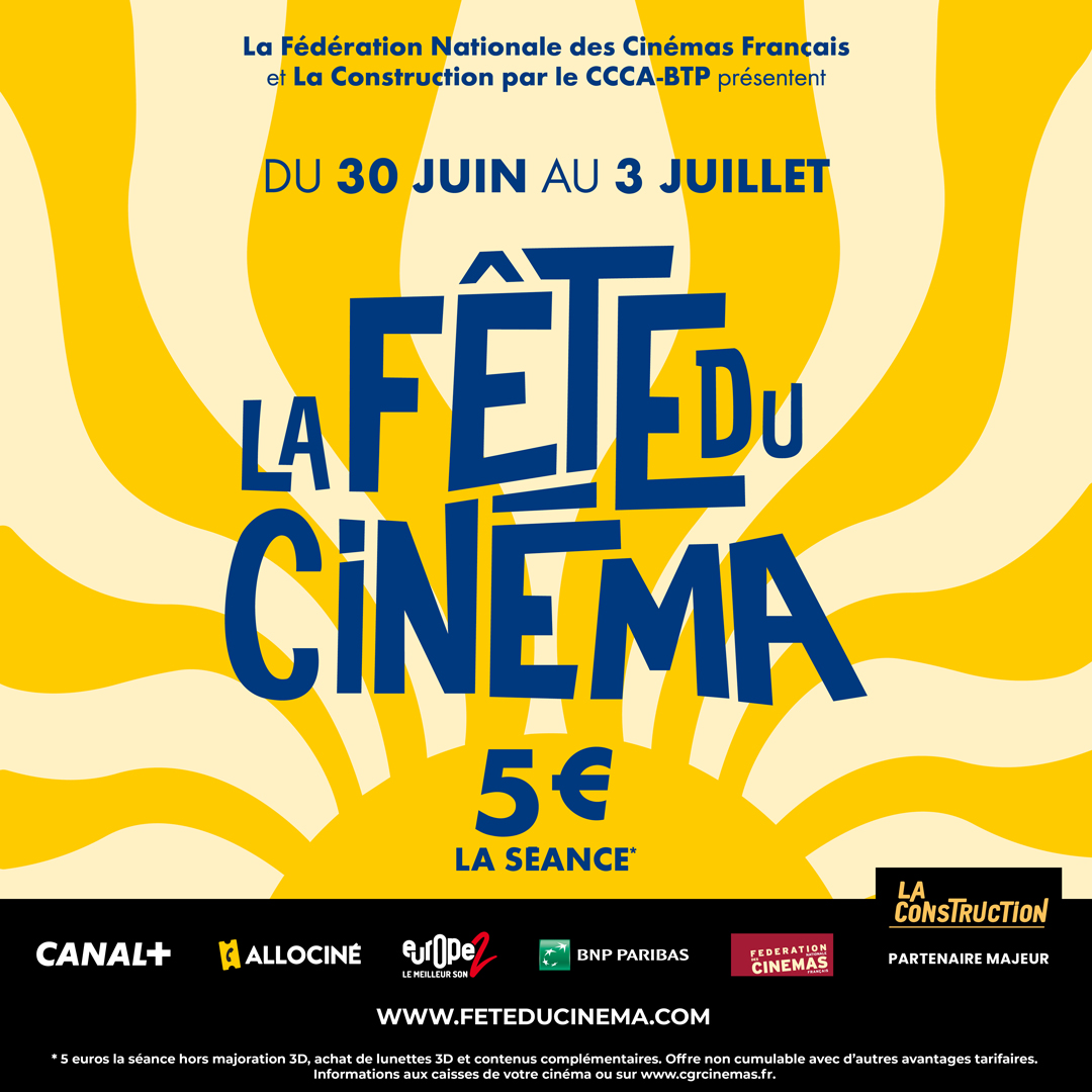 cgr_leparis's tweet photo. Qui dit été dit … ? La Fête du Cinéma !
Rendez-vous du 30 juin au 3 juillet pour profiter de toutes tes séances au tarif de 5€. 📷 https://t.co/62V9F4trku