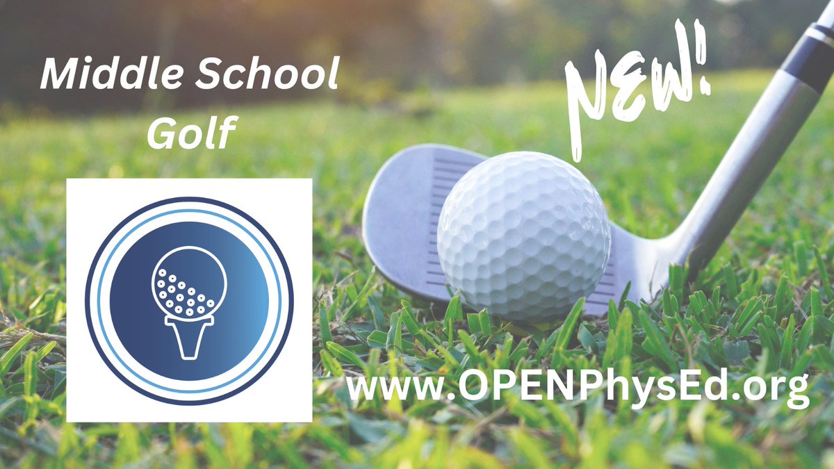 😍
Still in school and ready to go outside for #physed this spring? Middle school golf is now LIVE at openphysed.org/curriculum_res…! We are #teachershelpingteachers! #everydayisgameday