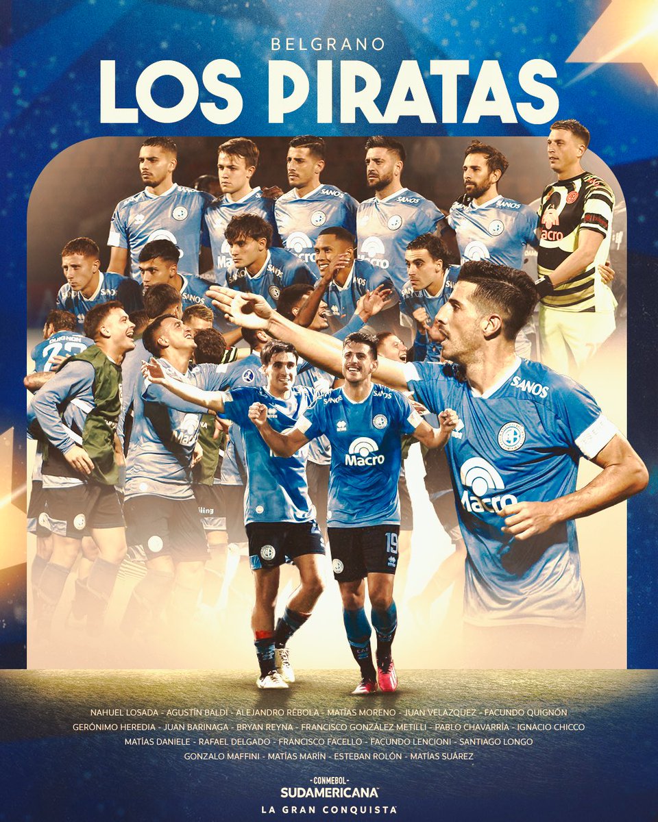 🏴‍☠️ ¡#LaGranConquista de <a href="/Belgrano/">Belgrano</a>, el Pirata cordobés que hace gigante su sueño!

CONMEBOL #Sudamericana 🏆
