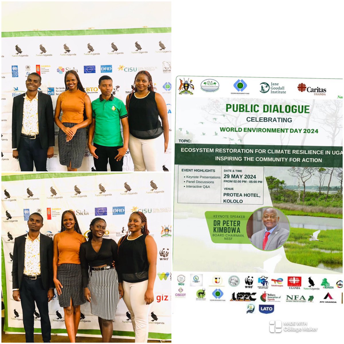 Today our team joined the tourism stakeholders for a public dialogue celebrating world environment day 2024.With our core value of sustainability we are always positive in environmental protection programs 
#sustainabletourism
#kaluyaworldsafaris