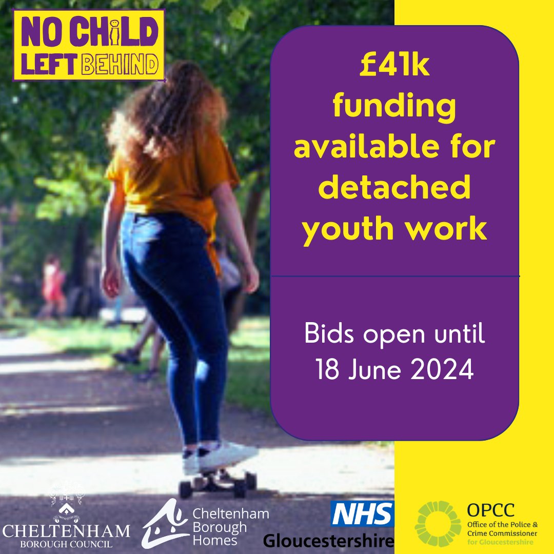 New funding opportunities to support services dedicated to assisting vulnerable young individuals are being unveiled in #Cheltenham - now welcoming bids until 18 June 2024!

Find out more in our news story⬇️

cheltenham.gov.uk/news/article/2…

#DetachedYouthWork #funding