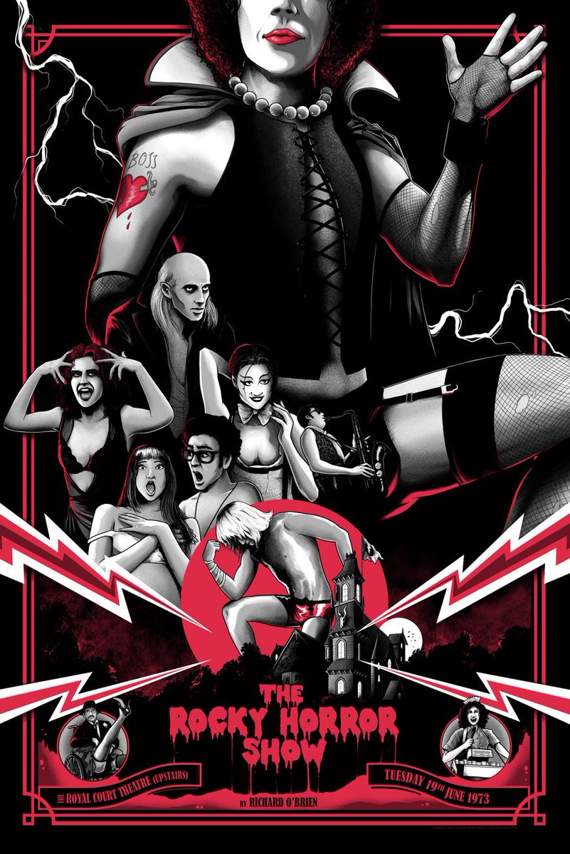 I'm proud to share my new officially licenced screen-print for 'The Rocky Horror Show' with Cellar Door Gallery.

Released Friday 31st May 6pm GMT general release.
<a href="/rockyhorroruk/">Rocky Horror Show</a>