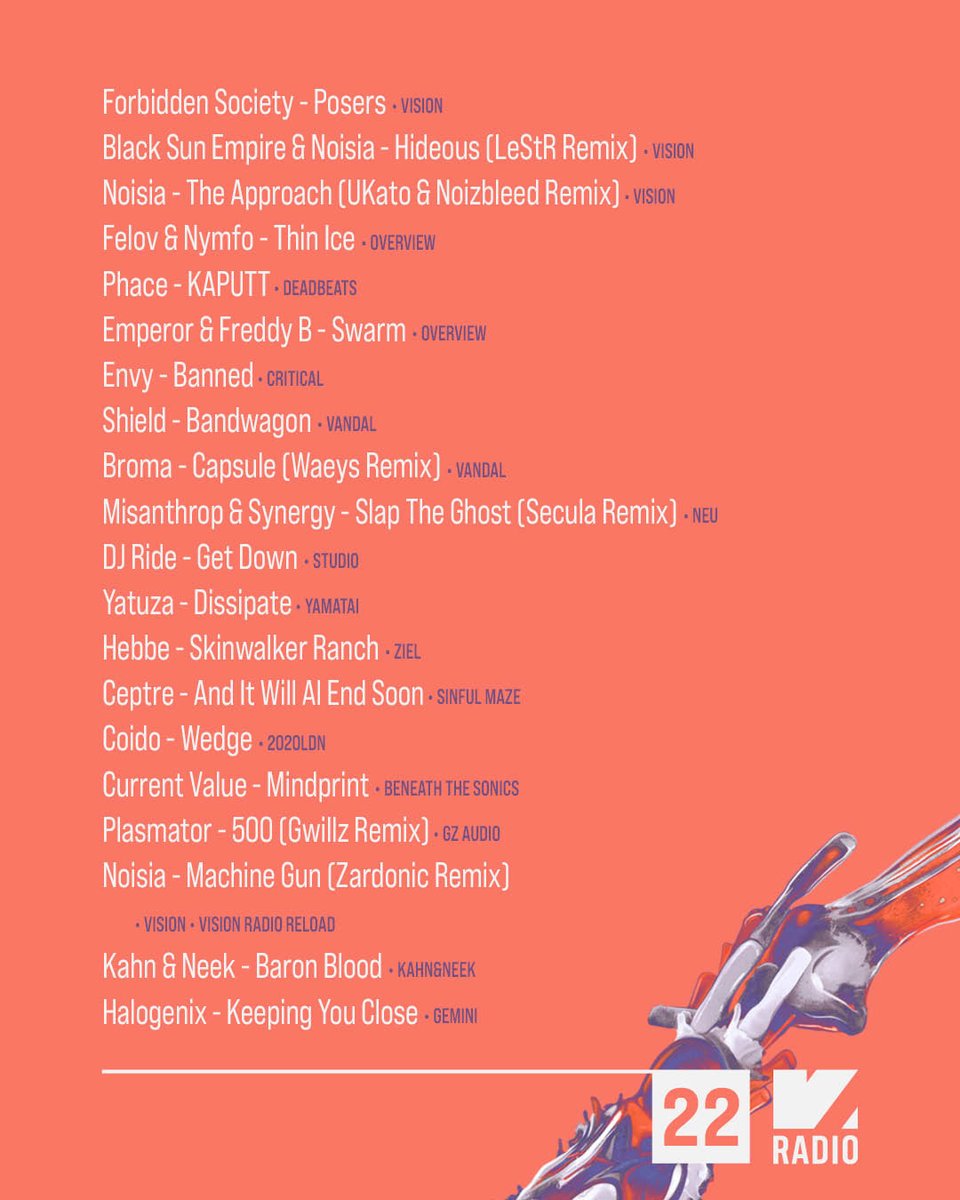 Dave and <a href="/posij/">Posij</a> on hosting duties! 🗣️

This week we bring you a new fresh selection of tunes including more by  <a href="/FORBIDDEN666/">Forbidden Society</a>, new <a href="/phace_/">phace</a> , <a href="/EmperorDNB/">Emperor</a>, <a href="/ukat0music/">UKato</a> <a href="/Noizbleed/">NOIZBLEED</a> and much more..! 

Tune in via visionrecordings.nl/radio