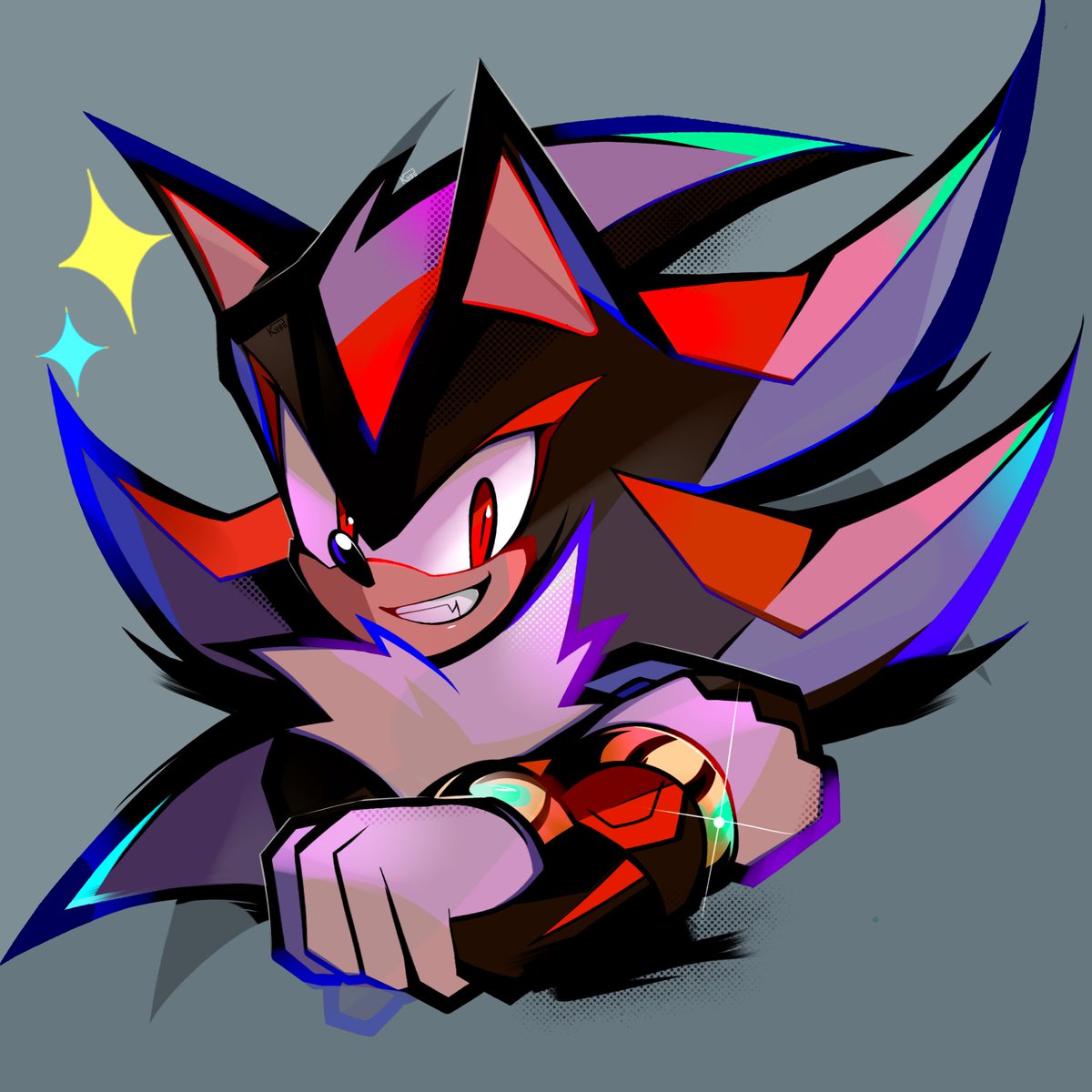 #ShadowTheHedegehog 
Redrew the new rumble Shadow icon for fun!