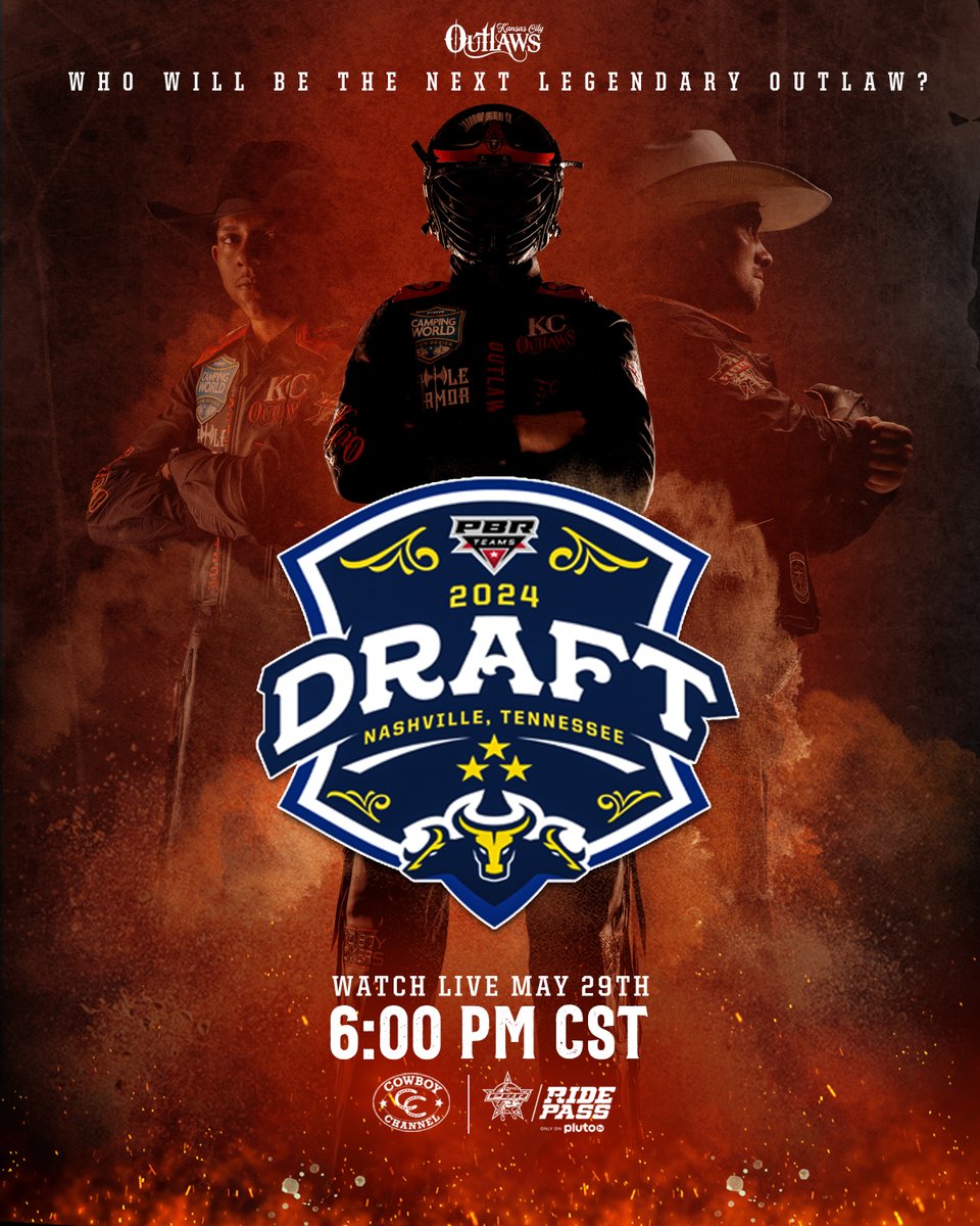 It all starts tonight for our 2024 Draft Class, and you can find out who is joining the team live on PlutoTV! Watch the PBR Teams Draft at 6 pm CST on the Cowboy Channel and RidePass. #AllGritNoQuit