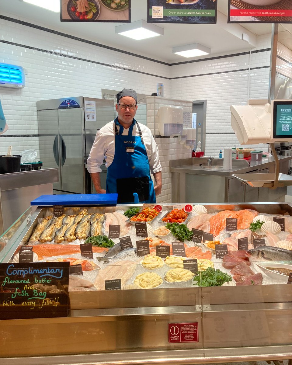 Tristan has a fantastic variety of fish on the counter at Barrowford, why not pick up something for tea? 🐟