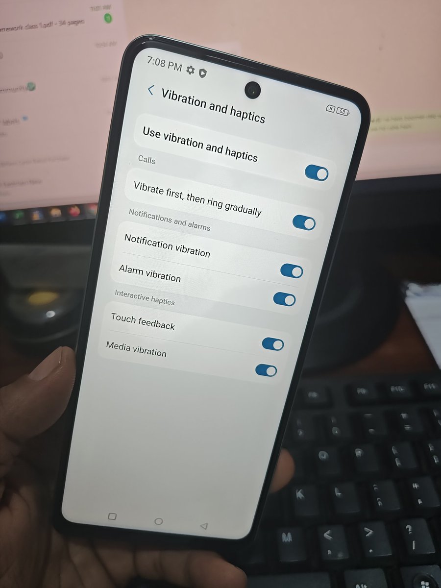 Hey Techi People .... 
Are You Using this Feature?
(Vibration and Haptics)
#TechTwitter #X #Android #Android15