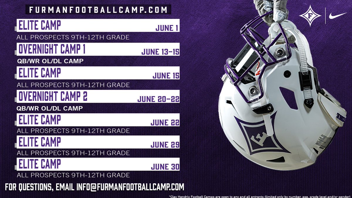 Wanna get turnovers? Come to Furman. Wanna sack the QB? Come to Furman. Wanna stuff the run? Come to Furman. Wanna ball? 𝐂𝐎𝐌𝐄. 𝐓𝐎. 𝐅𝐔𝐑𝐌𝐀𝐍. #GBG #FUATT