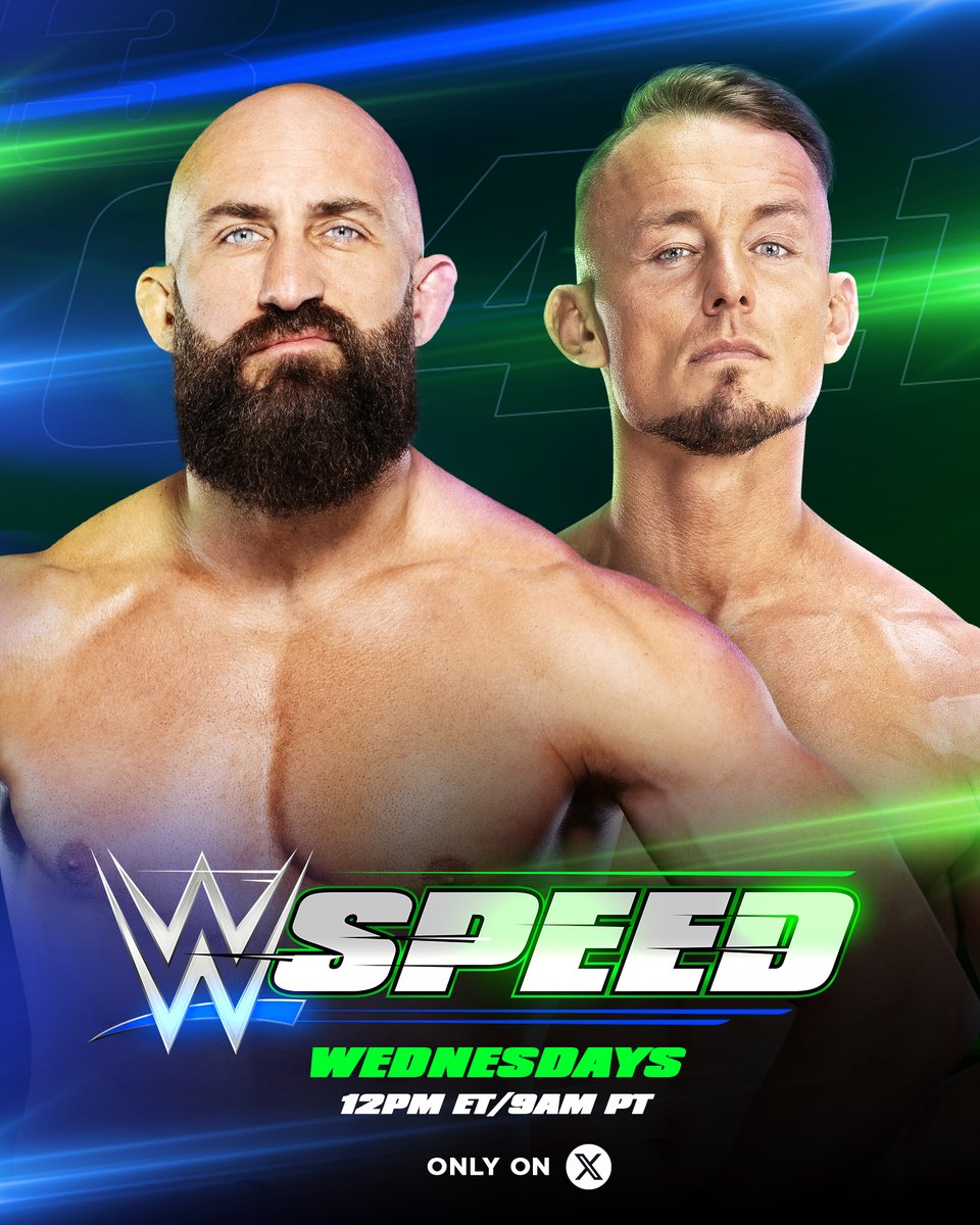 What a match up! @CiampaWWE vs. @wwe_kaiser TODAY on #WWESpeed! Who ya got? 🔥 12pm ET/ 9am PT exclusively on @X.