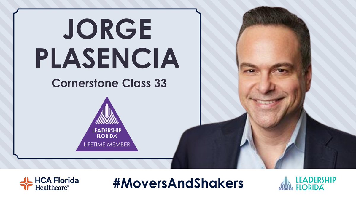 #LifetimeMember @JorgePlasencia (#CornerstoneClass33 #TopGun, #SoutheastRegion) was appointed chair of the Miami Dade College Foundation Board of Directors. He is the chairman and CEO of @RepublicaHavas. 

Sponsor: @HCAFLHealthcare #MoversAndShakers