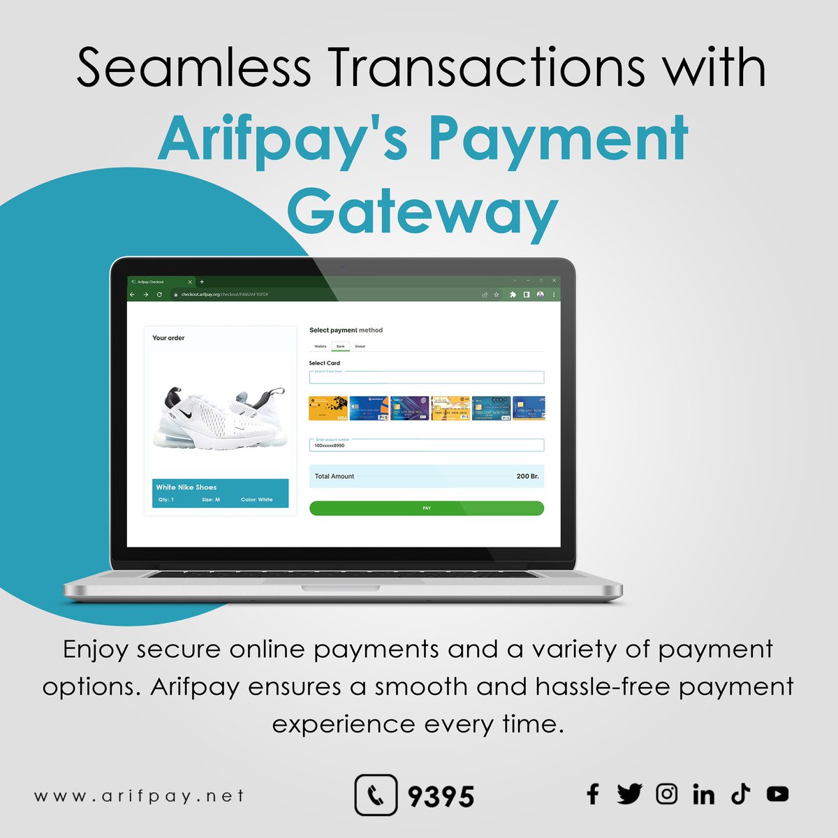 ArifpayEthiopia's tweet photo. Streamlining Payments and Empowering Businesses. Arifpay!

#Arifpay #paymentgateway #በጣምአሪፍ #Gatewaytoconvenience #Effortlesstransactions #ArifPOS #Innovation #opportunity #InnovationUnleashed #Exclusiveoffer https://t.co/BA5EsKl1Nh