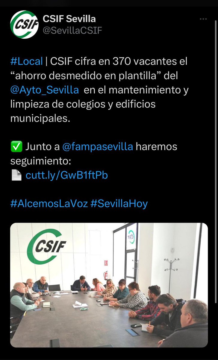 <a href="/marian_fuen/">Izafue</a> <a href="/OTROAYTOESPOS/">PLATAFORMA OTRO AYTO ES POSIBLE SEVILLA</a> <a href="/fampasevilla/">Fampa Sevilla. “Nueva Escuela”</a> <a href="/Ayto_Sevilla/">Ayuntamiento de Sevilla</a> <a href="/jlsanzalcalde/">José Luis Sanz</a> <a href="/blancagastalver/">Blanca Gastalver Molina</a> <a href="/floresberenguer/">Ignacio Flores</a> CONTRATACIÓN DE LA BOLSA DE PEONES DEL AYUNTAMIENTO DE SEVILLA!!! SR SANZ!!!