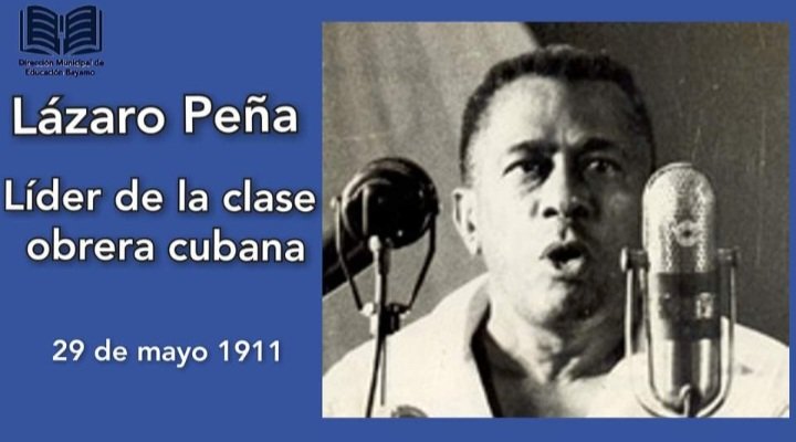 En Cuba cuando se hable del movimiento obrero y las luchas de los sindicatos resulta imprescindible referirse a #LázaroPeña, luchador incansable que nació en un humilde hogar habanero en mayo de 1911.
#EducaciónBayamo #EducaciónGranma #CubaMined #TenemosMemoria  #GranmaVencerá