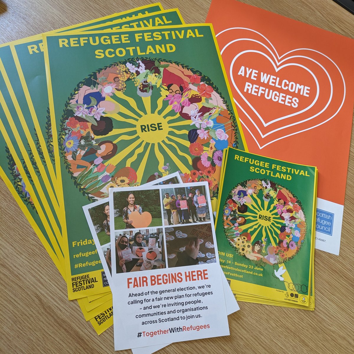 Look what arrived! Our event Preserving stories of LGBTQI+ refugees in Scotland for future generations will take place as part of Refugee Festival Scotland. 

Book a spot via Eventbrite: bit.ly/preserving-sto…

And get in touch if you're nearby and would like a poster or flyers!