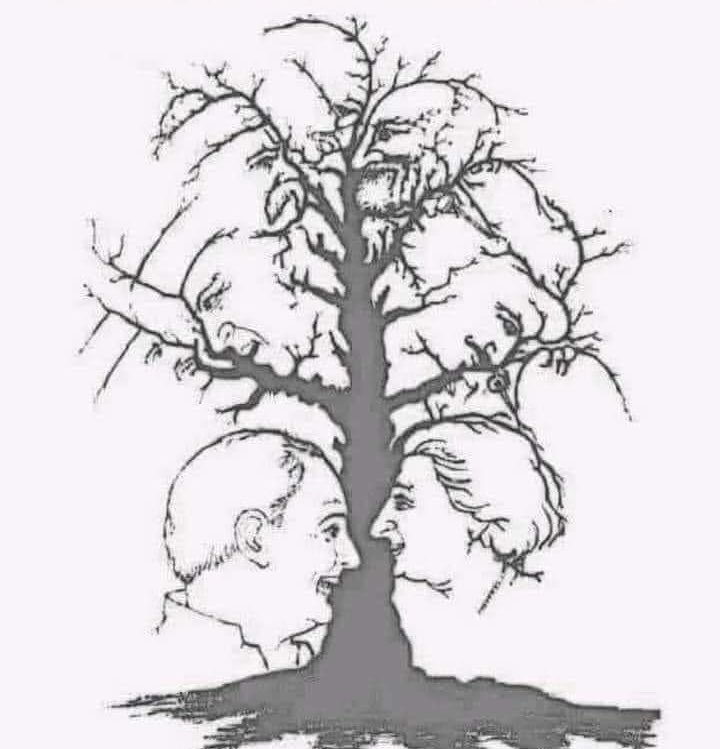 HOW MANY FACES DO YOU SEE? I see 10.