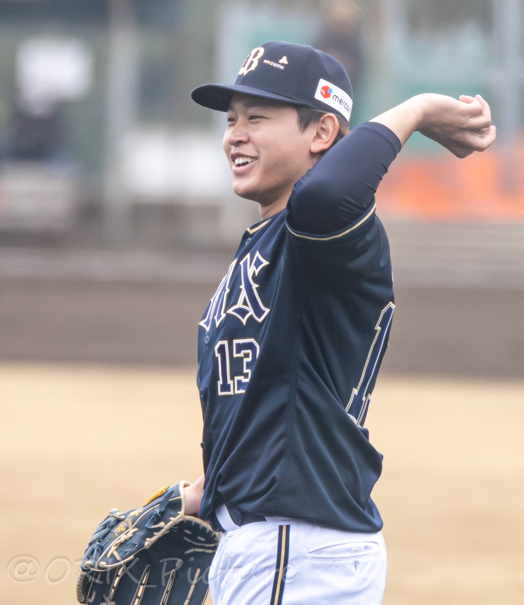 楽しそうな笑顔の宮城くん😌(宮崎キャンプにて)
#宮城大弥