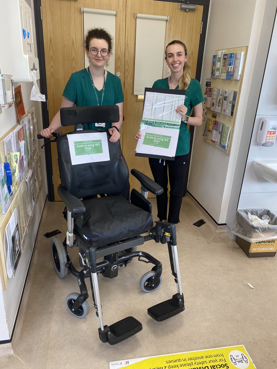 Well done to Holly and <a href="/zoe12arthur/">Zoe Arthur</a> who completed their final ‘Topic of the Month’ education session today. 50+ nursing and HCA colleagues educated on specialised seating systems during the month of May @IEHospitalGroup <a href="/AOTInews/">Association of Occupational Therapists of Ireland</a> <a href="/WexGenHosp/">Wexford General Hospital</a>