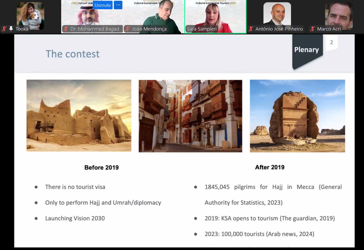 Sara Sampieri (@sampieri_sara) on Twitter photo I am thrilled to present "Heritage Conservation and Tourism Development in Saudi Arabia: The Case of Historic Jeddah" with <a href="/MohBagader/">محمد باقادر العامودي</a> at the #CST2024. I am thrilled to present "Heritage Conservation and Tourism Development in Saudi Arabia: The Case of Historic Jeddah" with <a href="/MohBagader/">محمد باقادر العامودي</a> at the #CST2024.