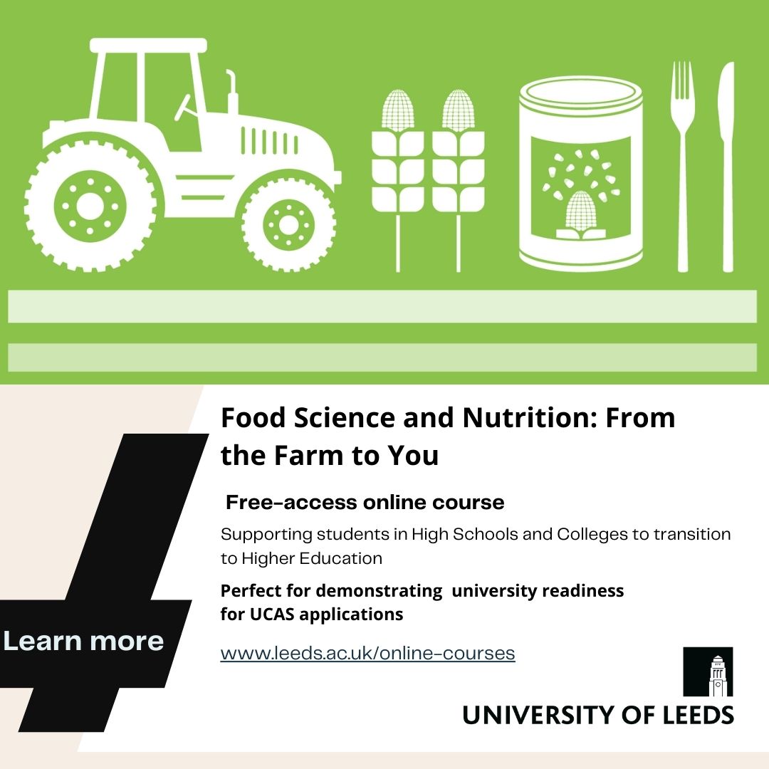 Follow food's journey from farm to fork and unveil food tech & #nutrition secrets globally with our FREE-access #onlinecourse!
Sign up now for an eye-opening adventure! 🌍🍴 bit.ly/3RDK5Jj 
#foodscience