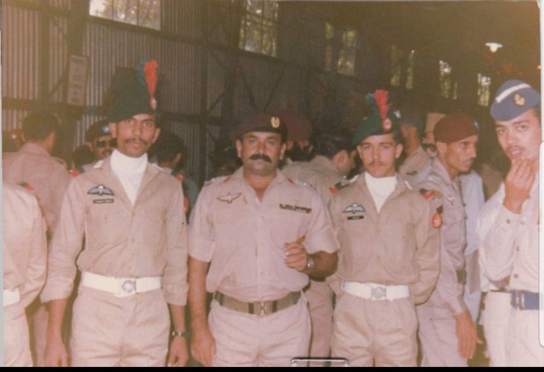 A picture taken with legendary Brig Tariq Mahmud (TM ) after para badge pinning ceremony at Para Training School Peshawar while I was a cadet in  PMA.  Brig TM was one of the most decorated soldier and commander of the SSG. A recipient of Sitar e Jurrat & BAR.  29th May is his