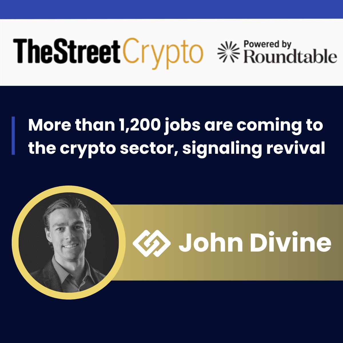 BlockFills' @IamJohnDivine on @TheStreet: More than 1,200 jobs are coming to the crypto sector, signaling a revival - Top crypto firms are on a hiring spree after surviving a crypto winter replete with slashed funding and scandals: bit.ly/3yIjPGk