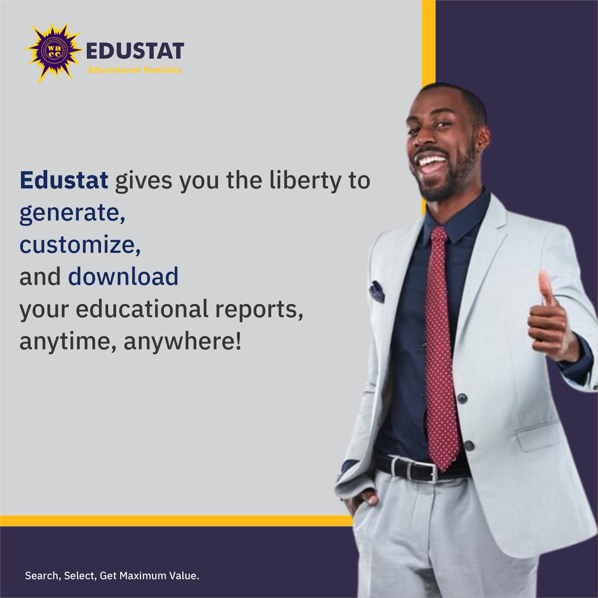 Empower your educational journey with Edustat! Generate, customize, and download your reports anytime, anywhere.

#waec #edustat #sidmach #technologies #data #waecedustat #statistics #dataanalytics #research