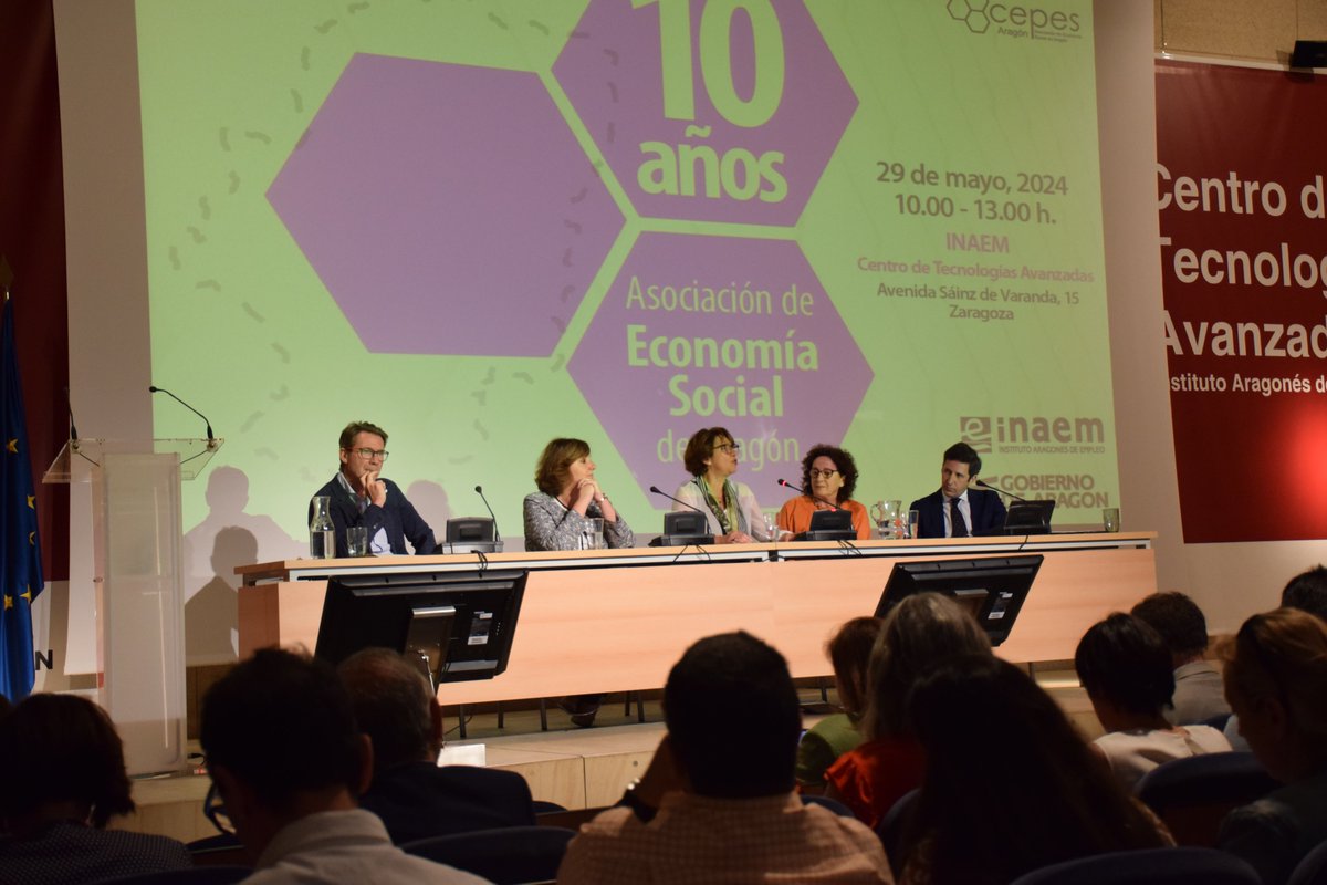Muchas gracias a todas las personas que habéis participado en el acto del 10 aniversario de @CEPES_Aragon 
Es el momento de la #EconomíaSocial
Sigamos trabajando de manera colectiva para construir un mundo más próspero, justo, inclusivo y sostenible.