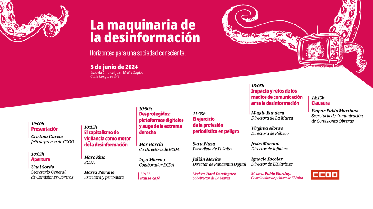 No te creas todo… Vivir en la era digital ha provocado tener que hacer frente a diferentes agentes que promueven la creación y la distribución de información falsa. ‼️ El próximo 5 de junio abordaremos diferentes cuestiones y pondremos en común cómo debemos actuar para