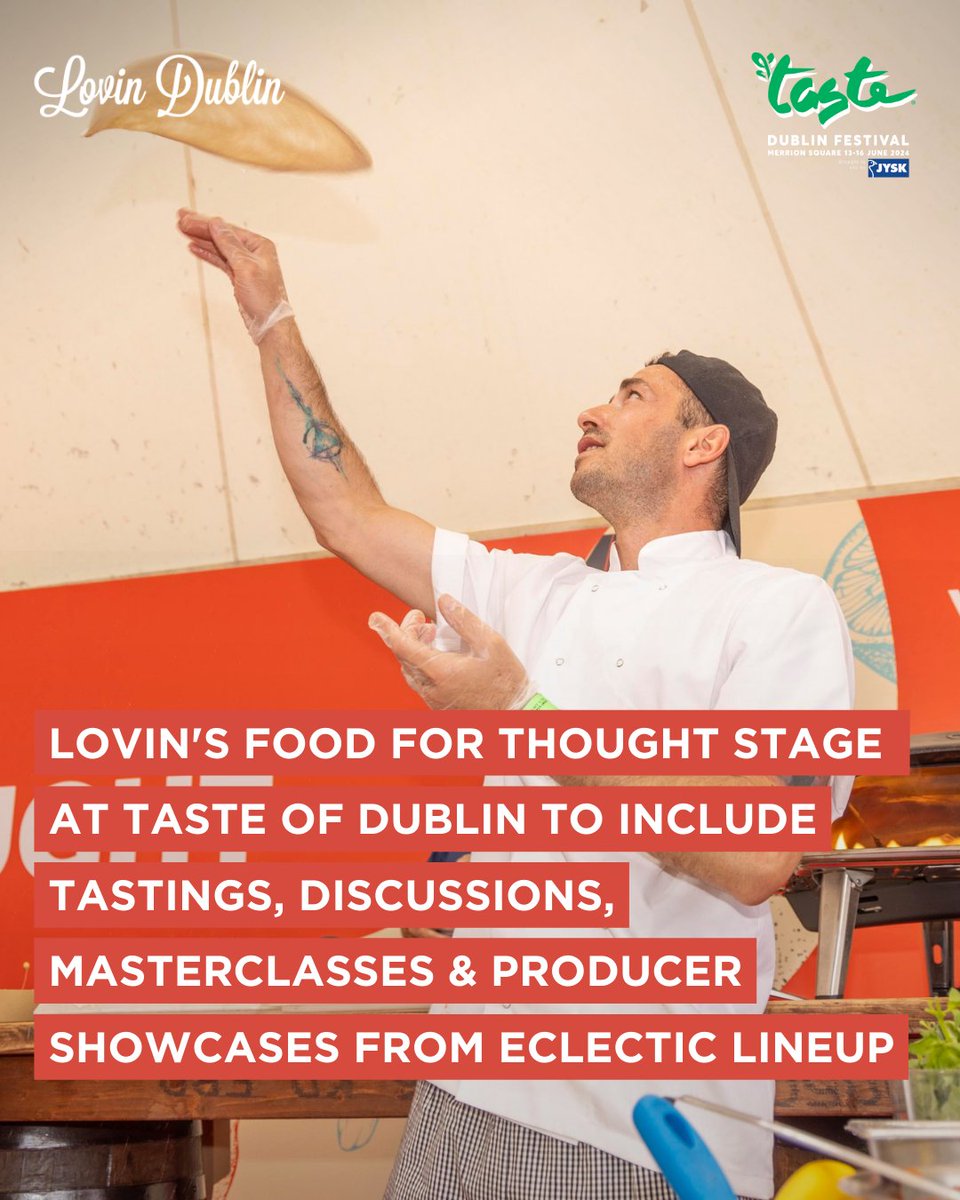 OUR FOOD FOR THOUGHT WITH LOVIN DUBLIN SCHEDULES ARE NOW LIVE! Check out this year's stellar lineup which will be hosted by Sharon Noonan and Lovin Dublin's Marcus O'Laoire.
