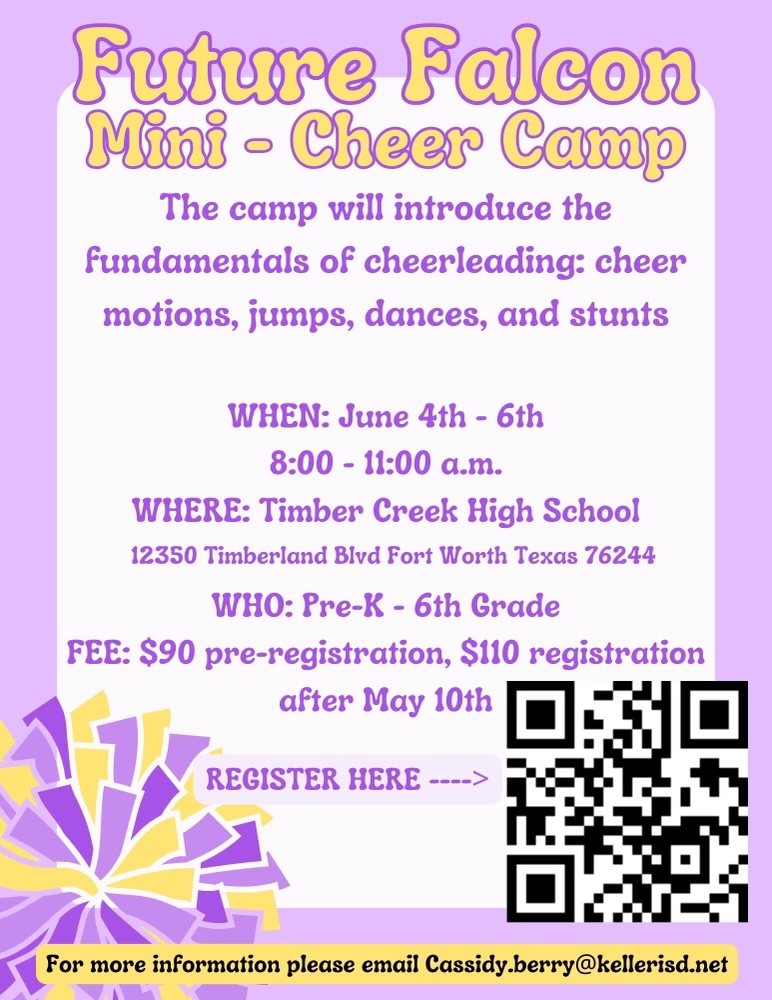 TCHSCBooster's tweet photo. Reminder:  TC Cheer's Mini-Camp starts next week! https://t.co/iEPXm7IqHA
