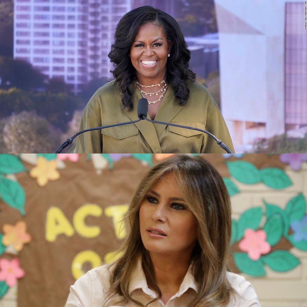 Melania will NEVER compare to Michelle Obama in class and compassion! ♥️♻️ if you agree!