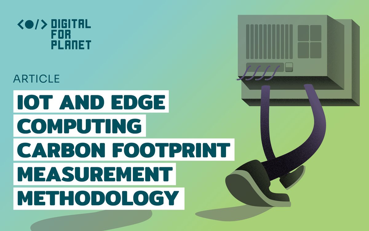 🚀Report and Methodology alert 🚀

How can you measure the #CarbonFootprint of #InternetofThingsand #EdgeComputing?

👉 Read all about it right here: digital4planet.org/aiotis-iot-and…

#Sustainability #GreenTech #DigitalTransformation #CarbonNeutral #ClimateAction #TechForGood