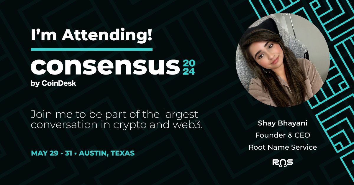 RNS is thrilled that our CEO, Shay, is attending the 10th annual Consensus Festival! This top event unites leaders in crypto, blockchain, and Web3. Join Shay at #Consensus2024 to explore the latest developments and engage with industry pioneers shaping the future! ⛓️✨