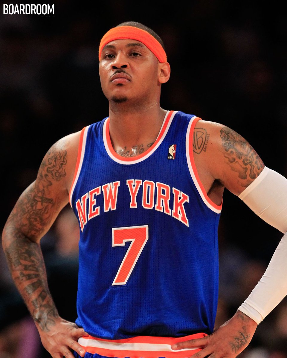 boardroom's tweet photo. .@CarmeloAnthony turns 40 today.

— No. 15 retired: Syracuse Orange
— 3x Gold Medalist
— 10× NBA All-Star
— 62 pts in a game: New York Knicks/MSG record
— NBA 75th Anniversary Team
— NBA Social Justice Champion
— on-court career earnings: $262M
— prod. co: Creative7
— ventures: M7 Tech Partners
— deals: Jordan, Foot Locker, Panini
— TV cameo: Sons of Anarchy
— contributed $1.5 million to the Living Classrooms

HBD Melo.
