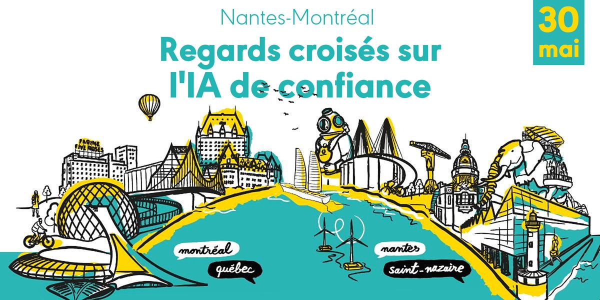 C'est demain🌟 Joignez vous à nous pour une discussion sur l'Intelligence Artificielle (IA) de confiance🚀 𝟱@𝟳 𝗰𝗲 𝗝𝗲𝘂𝗱𝗶 𝟯𝟬 𝗺𝗮𝗶 𝟮𝟬𝟮𝟰, de 17h à 19h, nous vous invitons à 📍 𝗔𝘁 𝗪𝗼𝗿𝗸𝗯𝗮𝘀𝗲, Montréal

Inscription Gratuite ➡️ti.to/printemps-nume…
