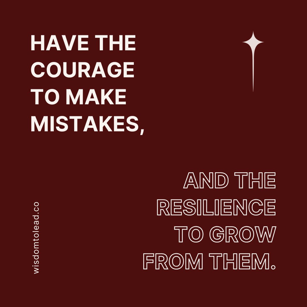 True leadership is about having the courage to make mistakes and the resilience to grow from them. Embrace failures as stepping stones to success.

#Leadership #Courage #Resilience #GrowthMindset #LearnFromMistakes #Inspiration #SuccessJourney