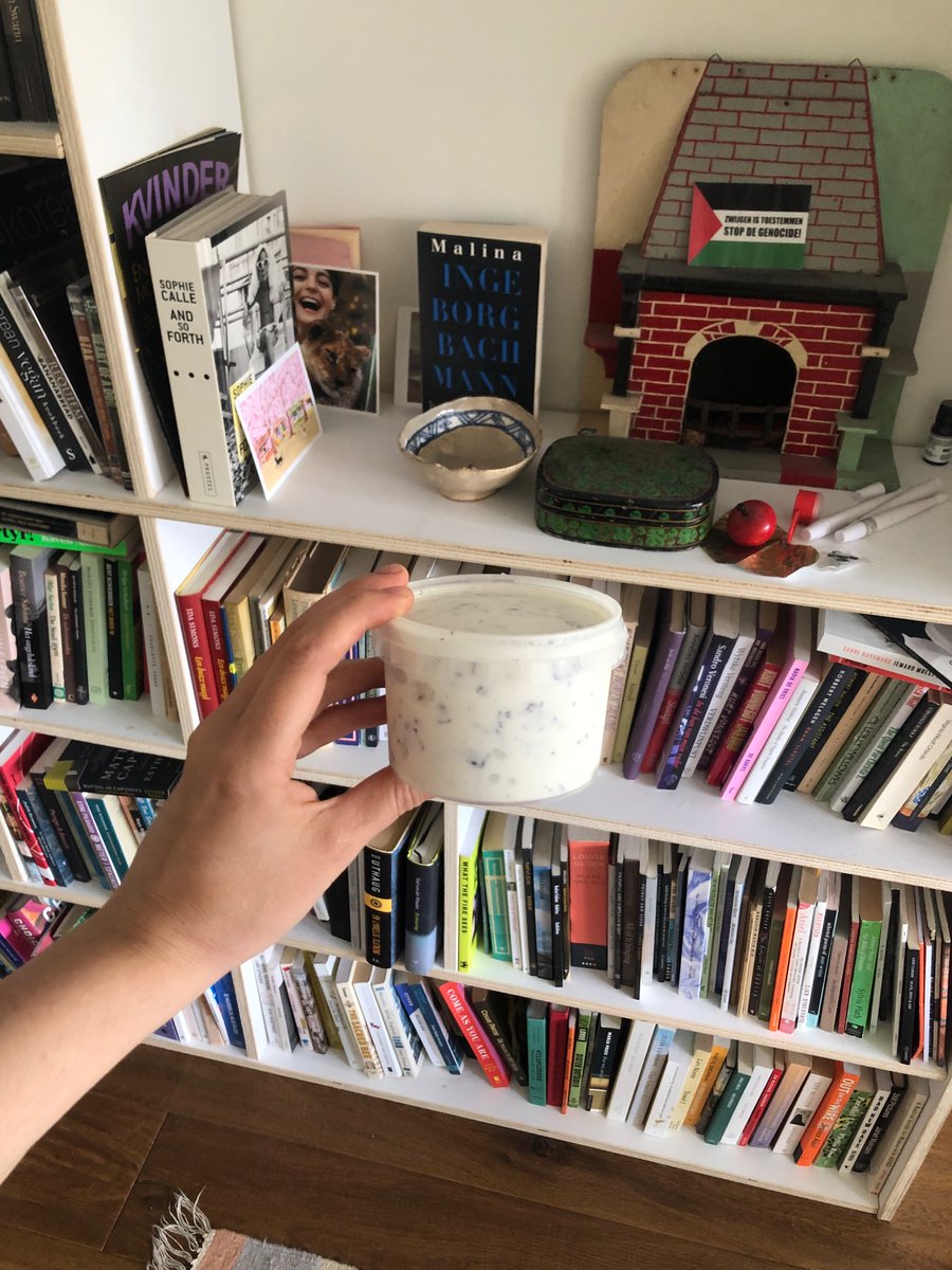 u can’t tell but this mint stracciatella gelato is probably the tastiest thing I ever made - I stored it in six different containers but it was v hard not to eat it all 🧊