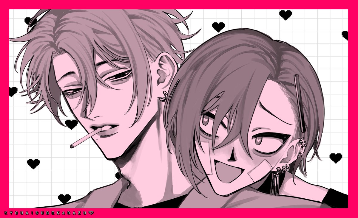 gantakukunn's tweet photo. CoCシナリオ「狂愛すべからず♡」2周年記念キャンペーンにてシナリオ製作者のオシタダ様 #oshitada_ に当方がPCとして回った際のPC達を描いていただきました！
狂愛すべからず♡に狂って死んでるのでもう一片の悔いなさ過ぎ　生きてるって最高！！ https://t.co/upftwWFcpO