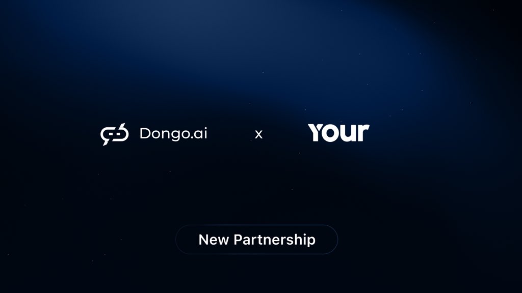 $YOUR 🤝 $DONGO

We are thrilled to announce the integration of <a href="/tedcapital/"></a> tokens into the Dongo AI Beta Platform! 🚀

YOURAI is a blockchain-based protocol that leverages AI technology to optimize e-commerce, providing a platform for content creators and curators to monetize