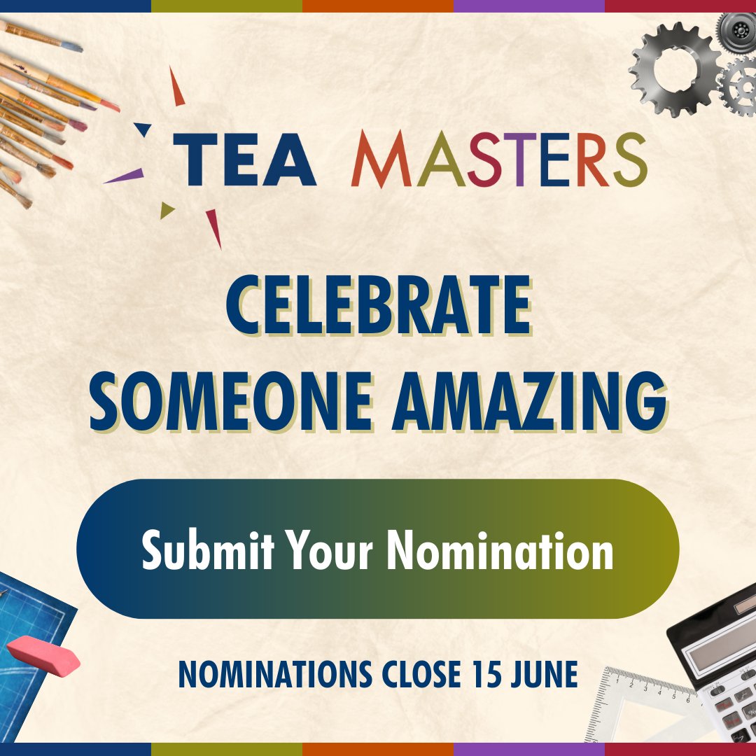 TEA_Connect's tweet image. They’re the quiet legends. The creators. The solvers. The mentors. 

Celebrate someone amazing and submit your nomination for a #TEAMaster today! It's easy and free. nominations.teaconnect.org