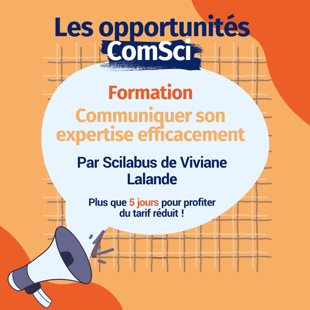 ComSciCon-QC (@comsciconqc) on Twitter photo 🎙️Viviane Lalande est une experte en communication scientifique! Vous la connaissez sûrement par sa chaîne YouTube <a href="/Scilabus/">Viviane (Scilabus) 🇫🇷🇨🇦</a> et son podcast En Sci Bons Termes.
🤩Sa formation ‘Communiquer son expertise efficacement’ est aussi disponible en format individuel!
⬇️
#comsci #scilabus 🎙️Viviane Lalande est une experte en communication scientifique! Vous la connaissez sûrement par sa chaîne YouTube <a href="/Scilabus/">Viviane (Scilabus) 🇫🇷🇨🇦</a> et son podcast En Sci Bons Termes.
🤩Sa formation ‘Communiquer son expertise efficacement’ est aussi disponible en format individuel!
⬇️
#comsci #scilabus