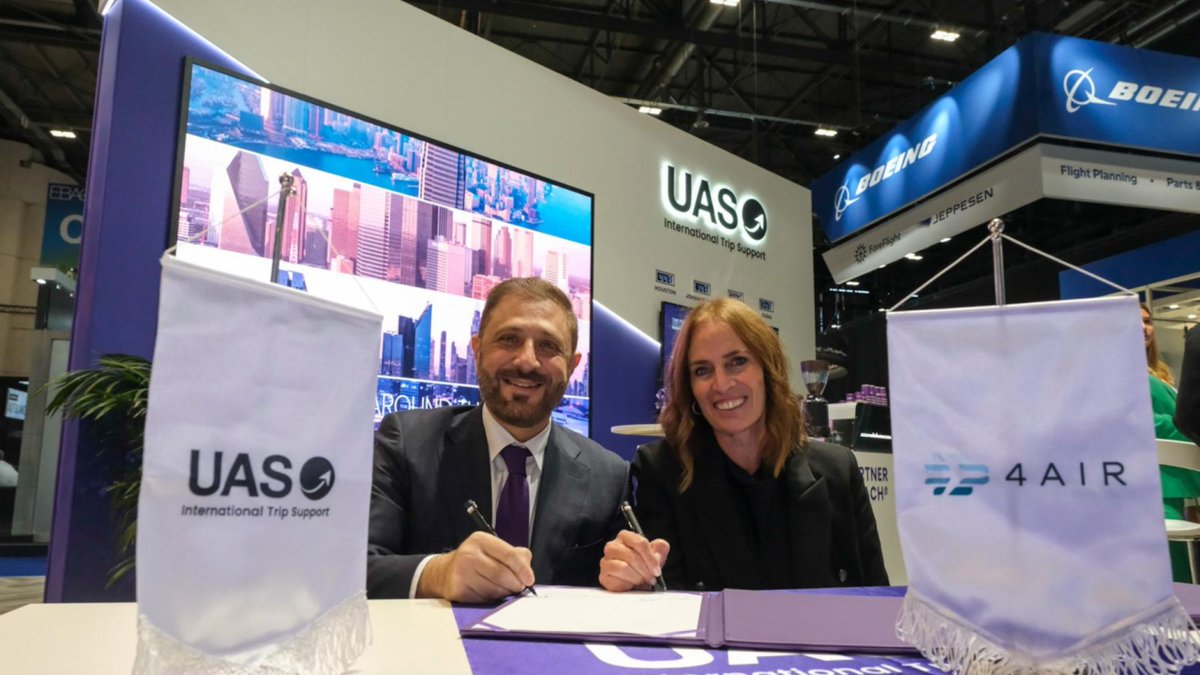 Global aviation solutions provider, UAS International Trip Support (UAS) and aviation sustainability solution leader, 4AIR, have entered a strategic partnership.

Read more: timesaerospace.aero/news/sustainab…

#sustainability #solutionsprovider #tripsupport #aviationindustry