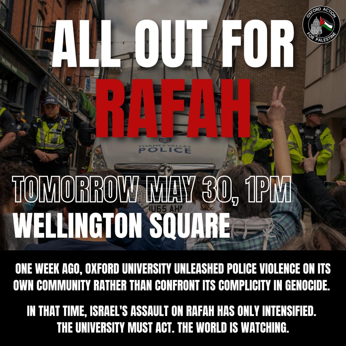 Oxford Action for Palestine tweet media