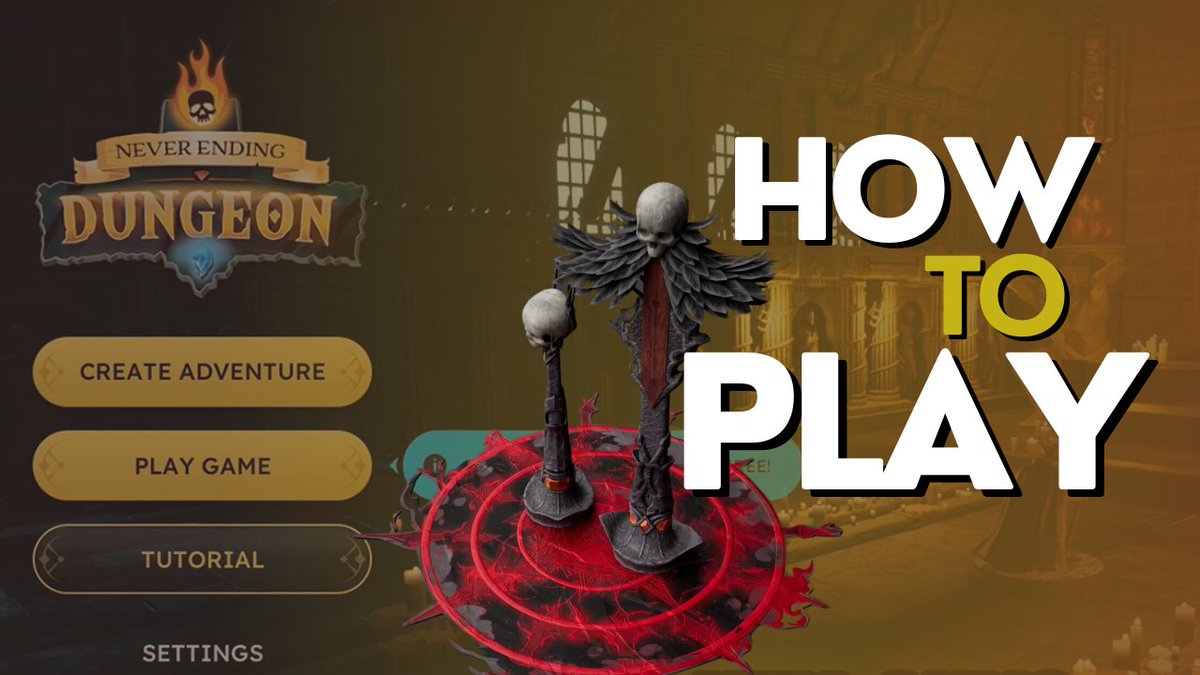 Welcome to the official tutorial for Never Ending Dungeon! 

In this video, we'll walk you through the basics of the game!

youtu.be/hmB2Zm6dX3s

#dnd #rpg #neverendingdungeon #playonsteam #gamemaster #dungeonmaster