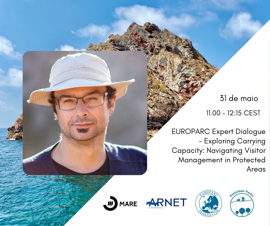 Next Friday 31 May, researcher Ricardo M. Nogueira Mendes will take part in the webinar ‘Exploring Carrying Capacity: Navigating Visitors in Protected Areas’. Participation is free but subject to registration. To find out more, click on the link below 👇 europarc.org/events/europar…